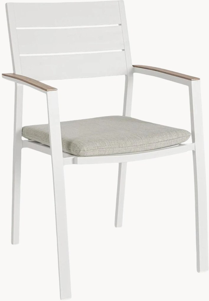Cadeiras para exterior com almofadas Zelmar, conjunto de 4