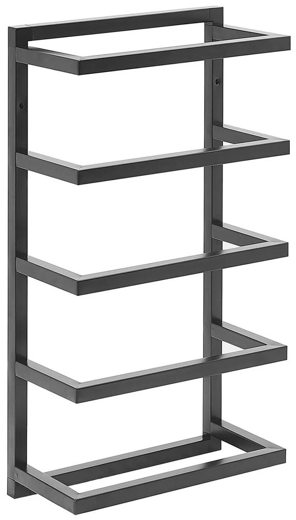 Toalheiro preto 31 x 57 cm CINTRA Beliani