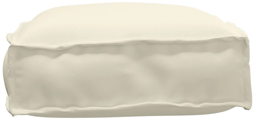 Almofada de Palete para Assento Creme 60x40x8 cm Tecido Oxford