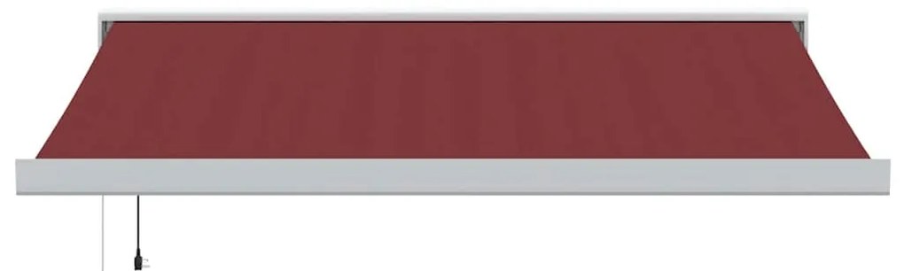 Toldo retrátil automático 350x250 cm bordô