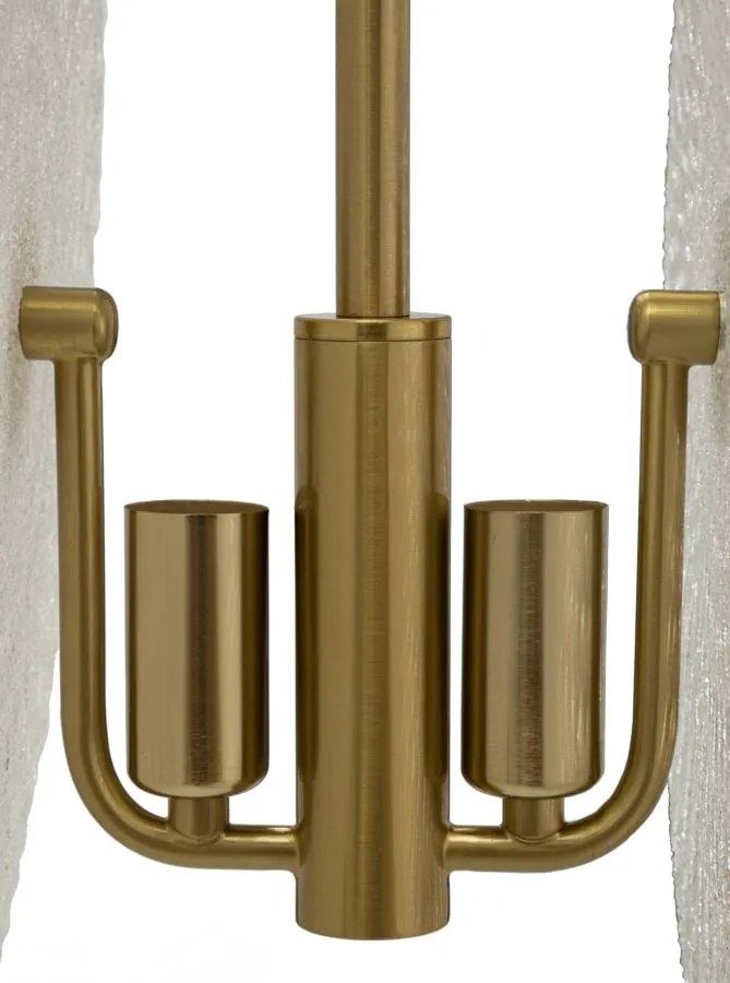 Candeeiro de Teto "Glass" Dourada – 35x18x80 cm