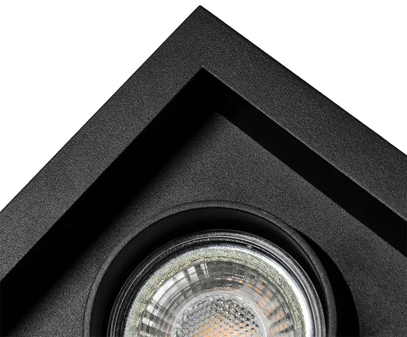 Foco embutido moderno preto ajustável - Roof