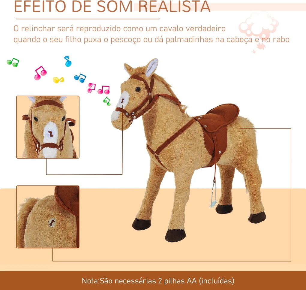Cavalo de Brinquedo para Crianças de +3 Anos Cavalo de Brinquedo com S