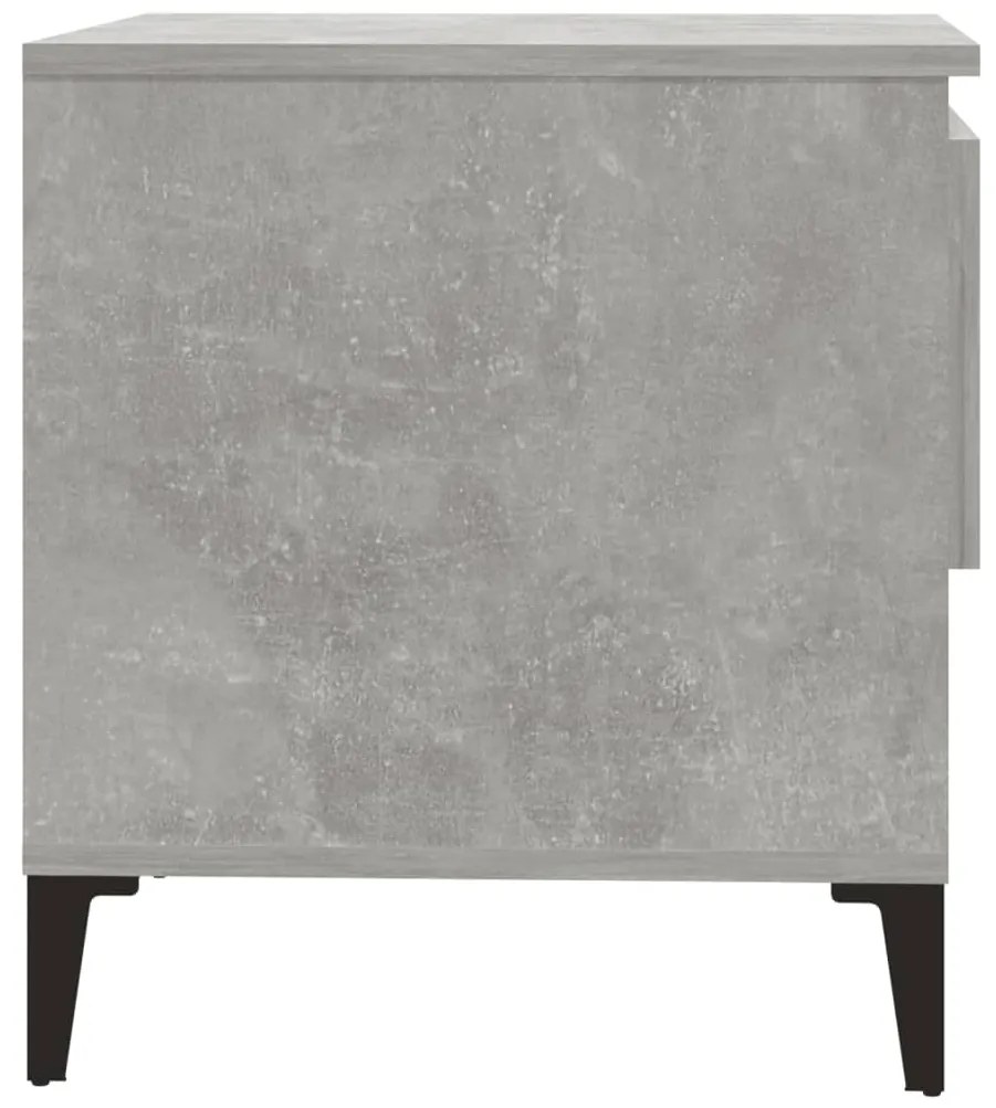Mesas de apoio 2 pcs 50x46x50cm deriv. madeira cinzento-cimento