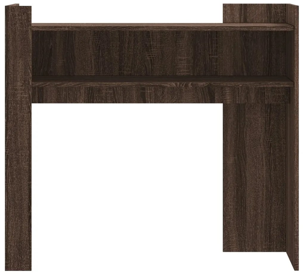 Mesa consola 100x35x90cm derivados de madeira carvalho castanho