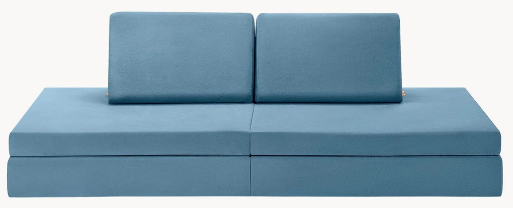 Sofá de brincar modular em veludo para crianças artesanal Mila