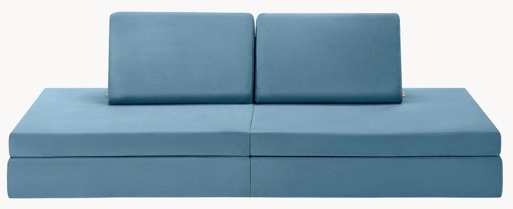 Sofá de brincar modular para crianças em veludo artesanal Mila