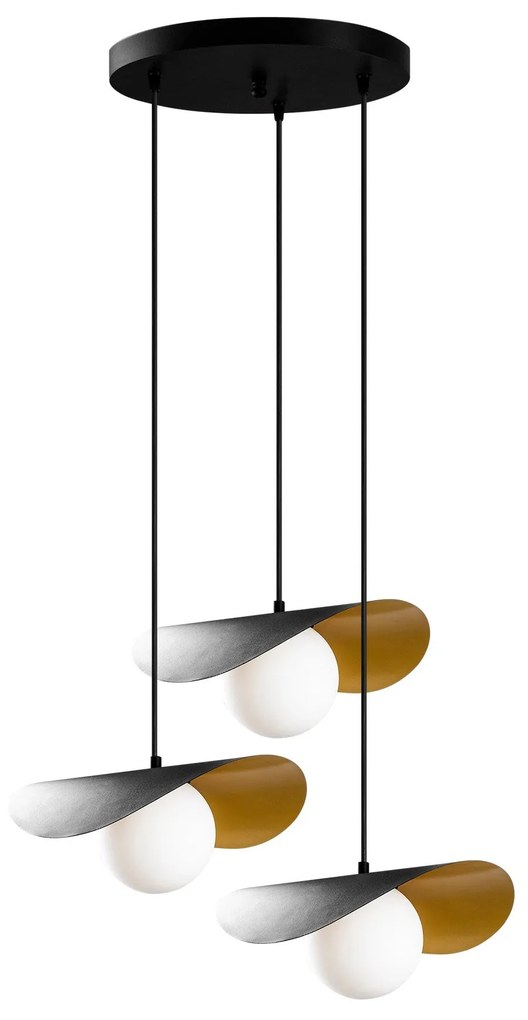 Candeeiro de Teto Vatoz – Preto – 60 x 60 cm