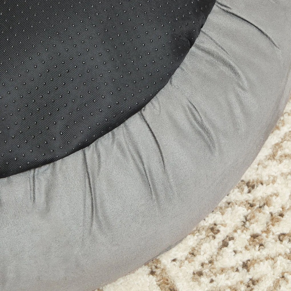 Cama para cães com Ø 60 cm em forma de donut cinzento claro