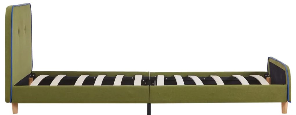 Estrutura de cama 90x200 cm tecido verde