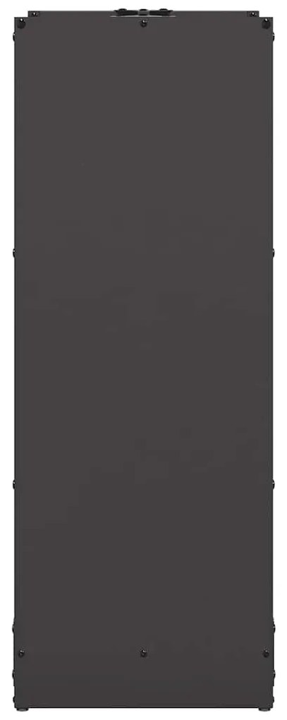 Suporte para lenha 40x30x80 cm aço laminado a frio preto