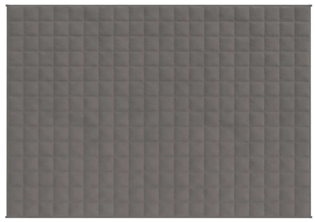 Manta pesada 7 kg 150x200 cm tecido cinza