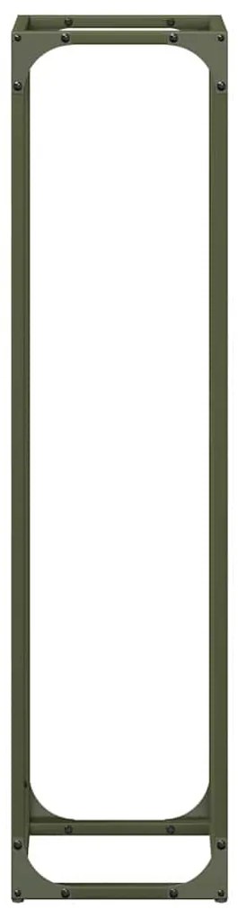 Suporte para lenha aço laminado a frio verde azeitona