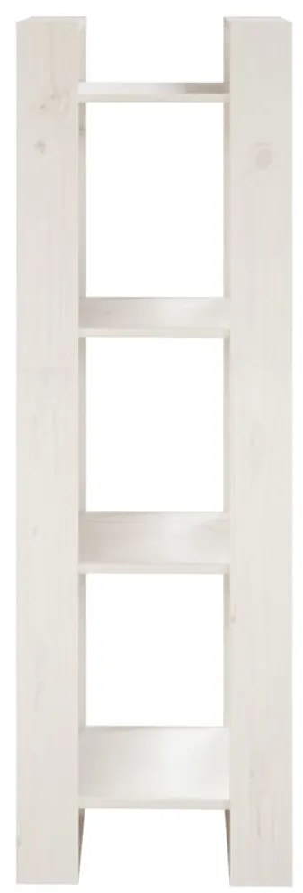 Estante/divisória 41x35x125 cm pinho maciço branco