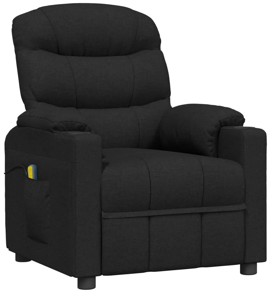 Poltrona de massagens elétrica tecido preto