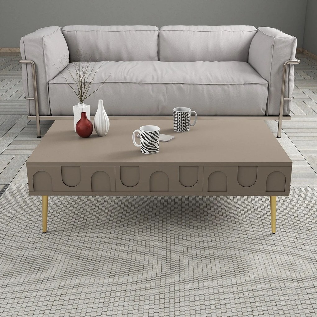 Conjunto de Mobiliário de Sala Lyon – Atlas Gold – Medidas Variadas