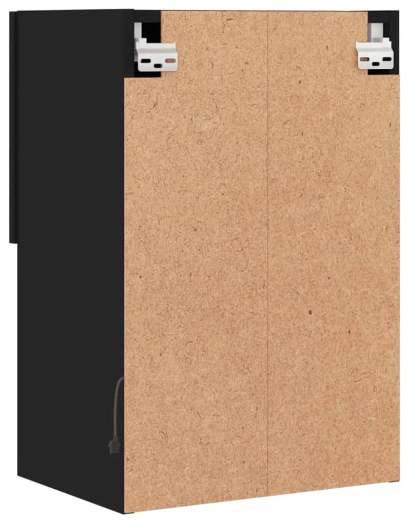 Móvel de TV com luzes LED 40,5x30x60 cm preto