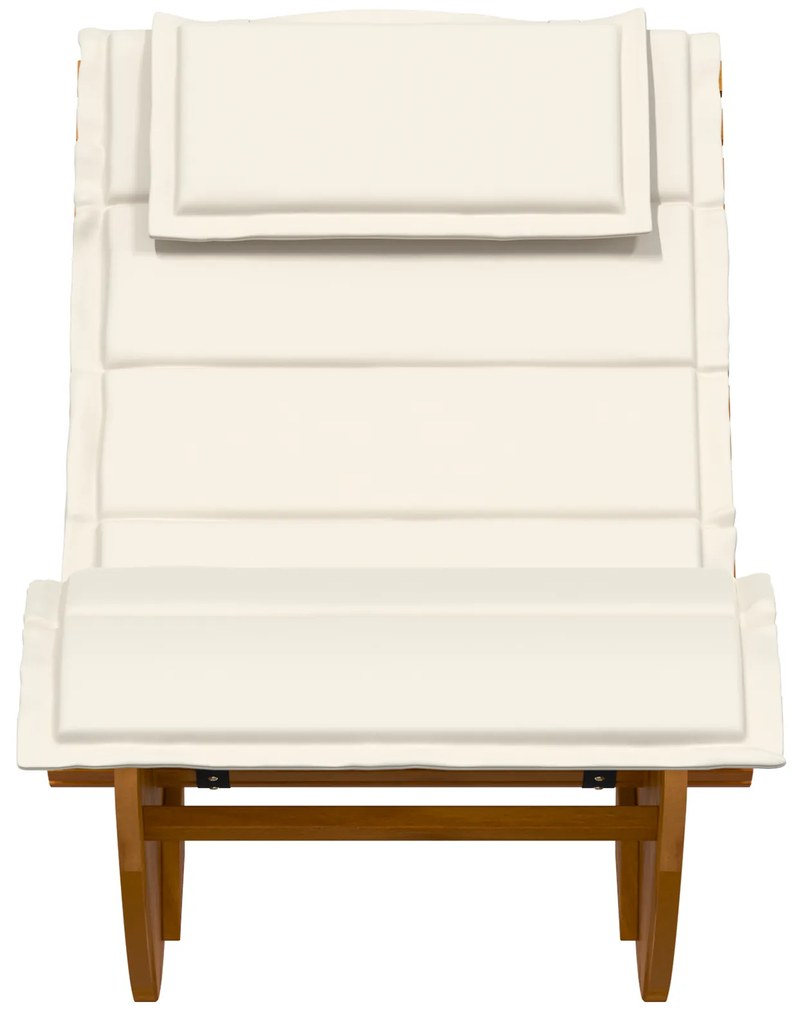 Espreguiçadeiras Baloiço com Almofadas 2 pcs Madeira Maciça de Acácia