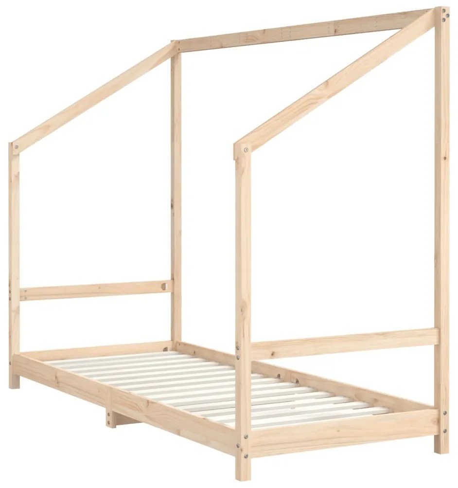 Estrutura de cama infantil 80x200 cm madeira de pinho maciça