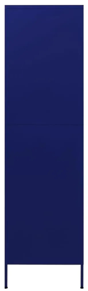 Roupeiro 90x50x180 cm aço azul-marinho