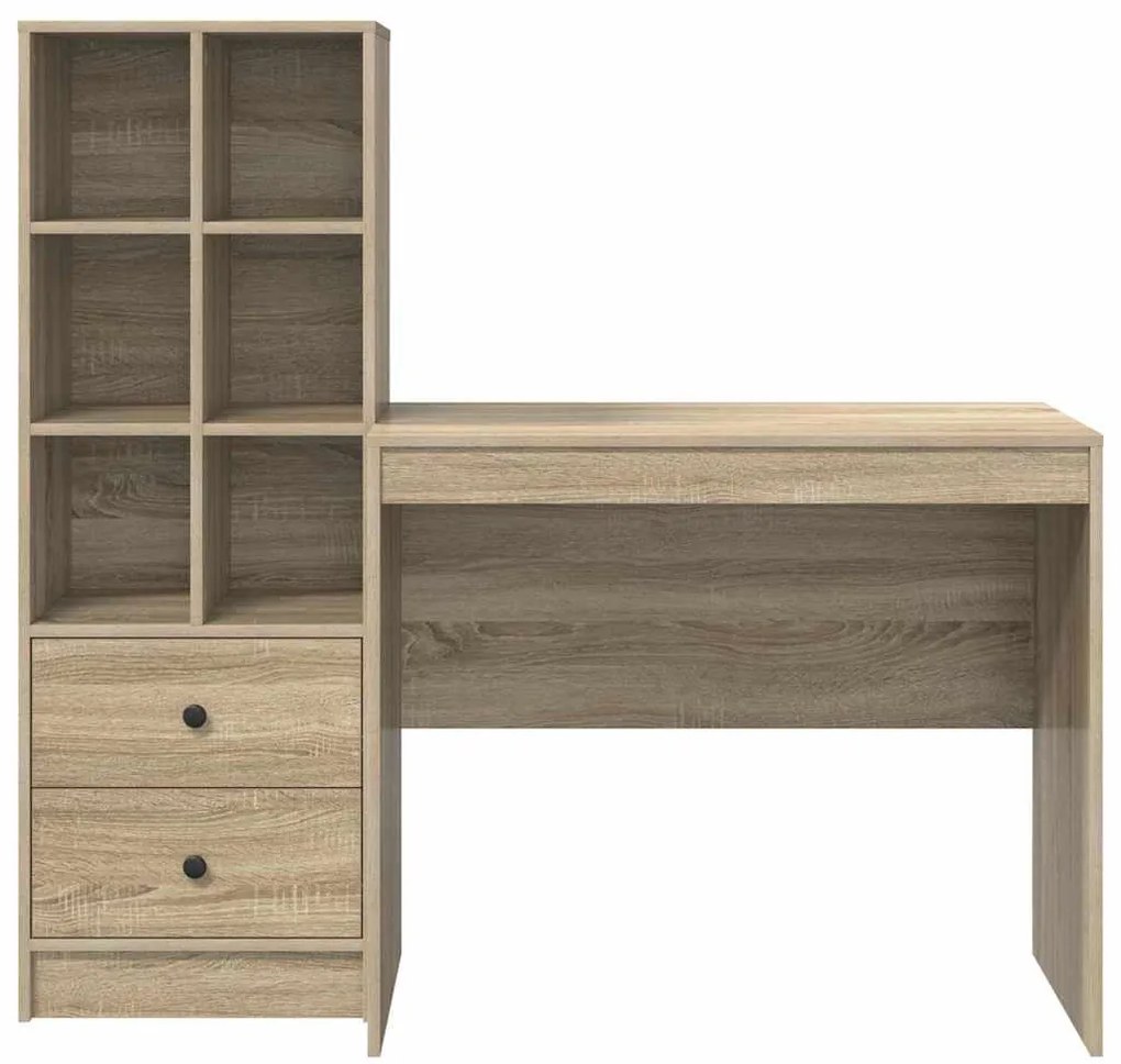 Mesa com Armazenamento Carvalho Sonoma Madeira Derivada