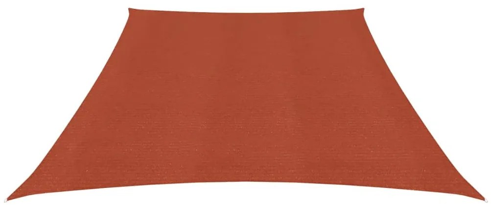 Para-sol estilo vela 160 g/m² 3/4x2 m PEAD terracota