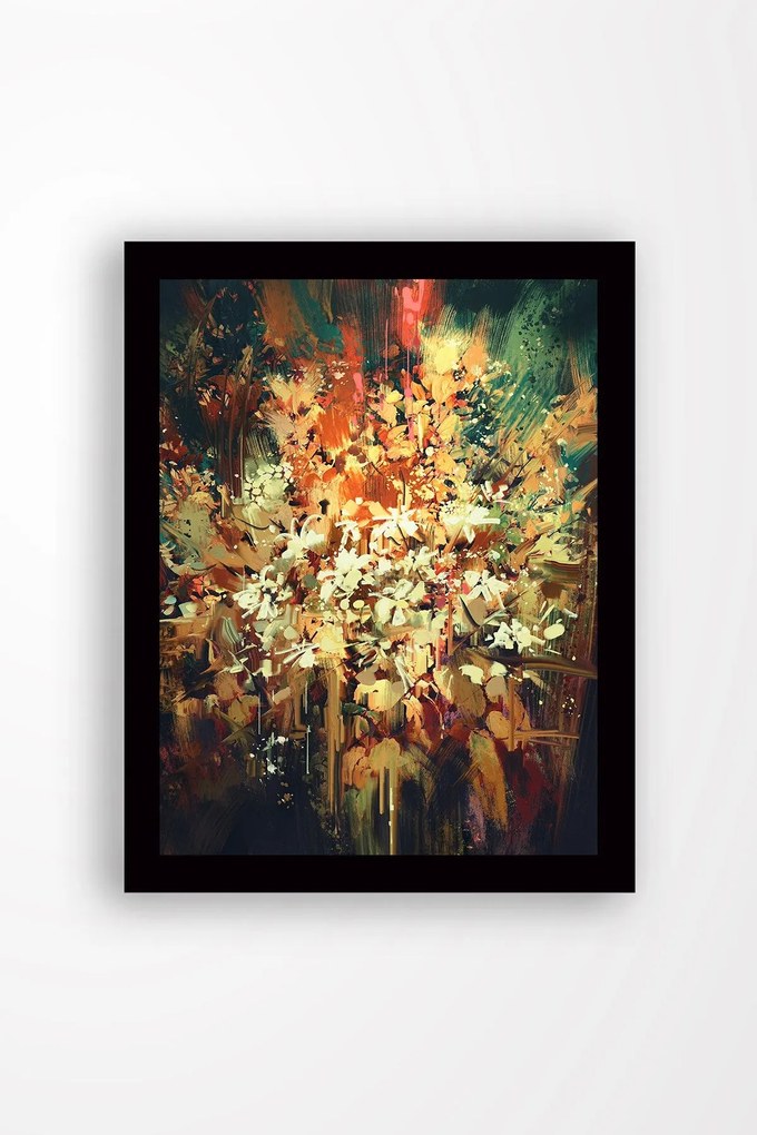 Pintura Decorativa em MDF Enquadrada SC0156 – Multicolor – 41 x 56 cm