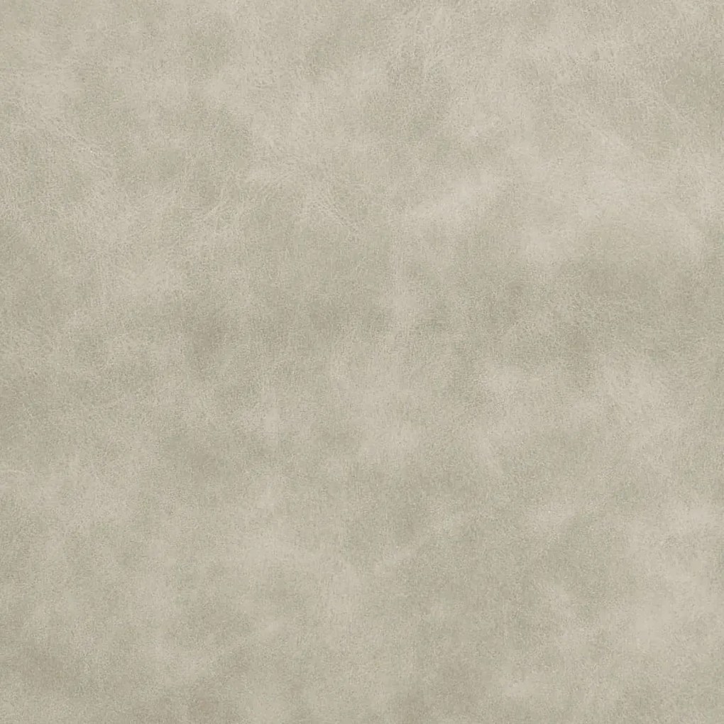Cadeira cantilever em couro artificial cinzento-claro