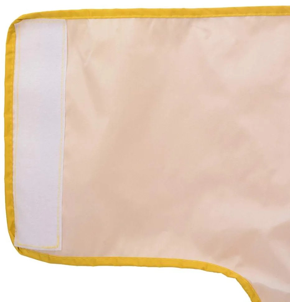 Capa de chuva para cães com tiras reflectoras amarelo XL