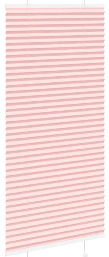 Rosa Plissada Cega 60x100 cm Largura Tecido 59,4 cm Poliéster