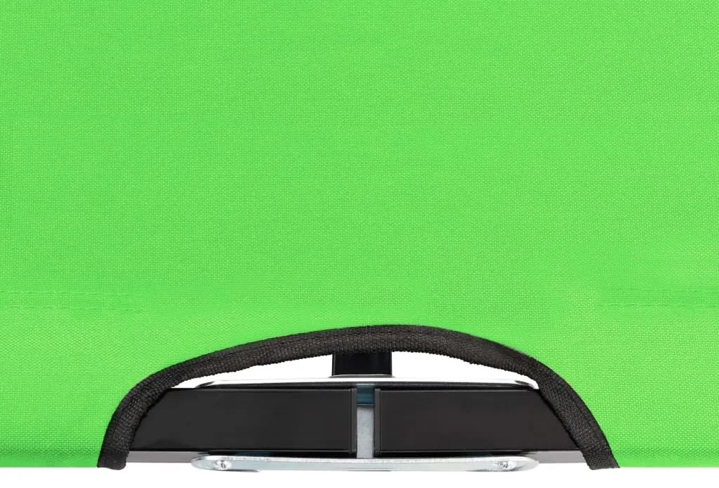 Espreguiçadeira/cama dobrável para 2 pessoas aço verde
