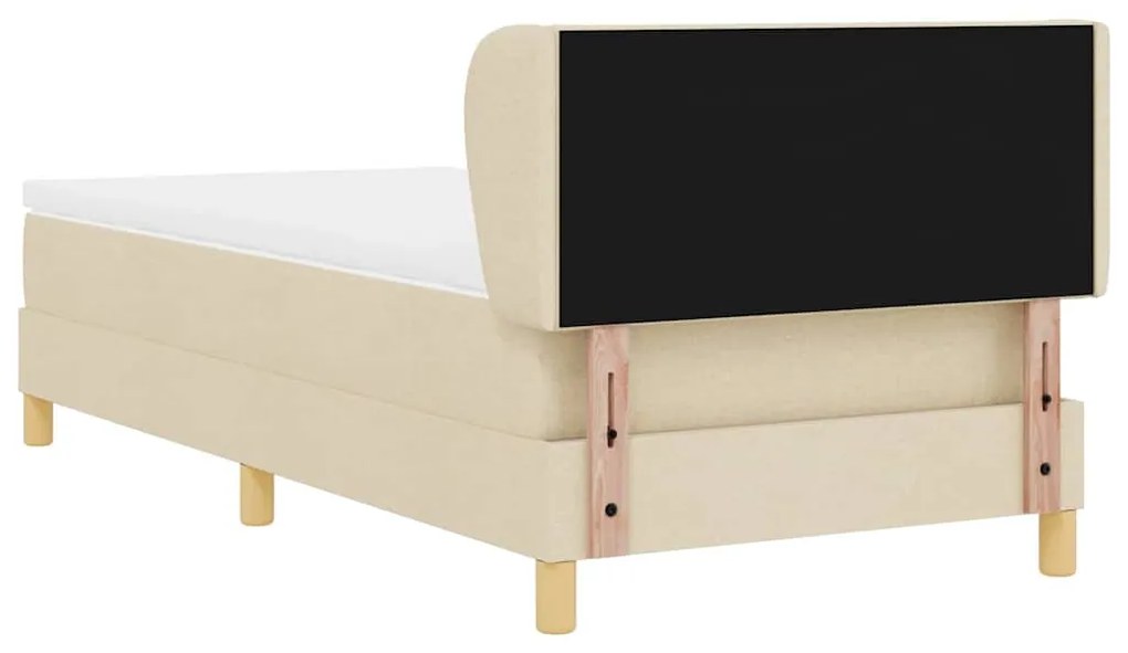 Cama Box com Colchão vidaXL - Creme 100x200 cm Tecido