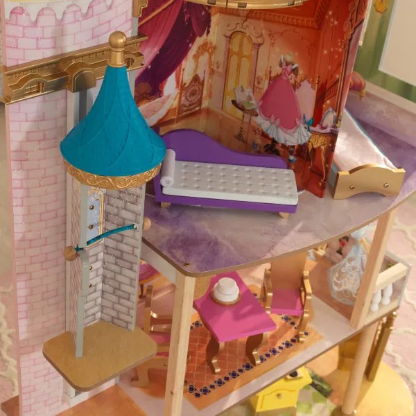 Casa de Bonecas Infantil Madeira Castelo Princesas Disney