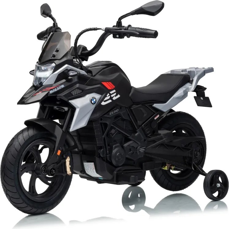 Mota eletrica para Crianças 2 a 5 anos 12V BMW G310GS Rodas EVA, Preta