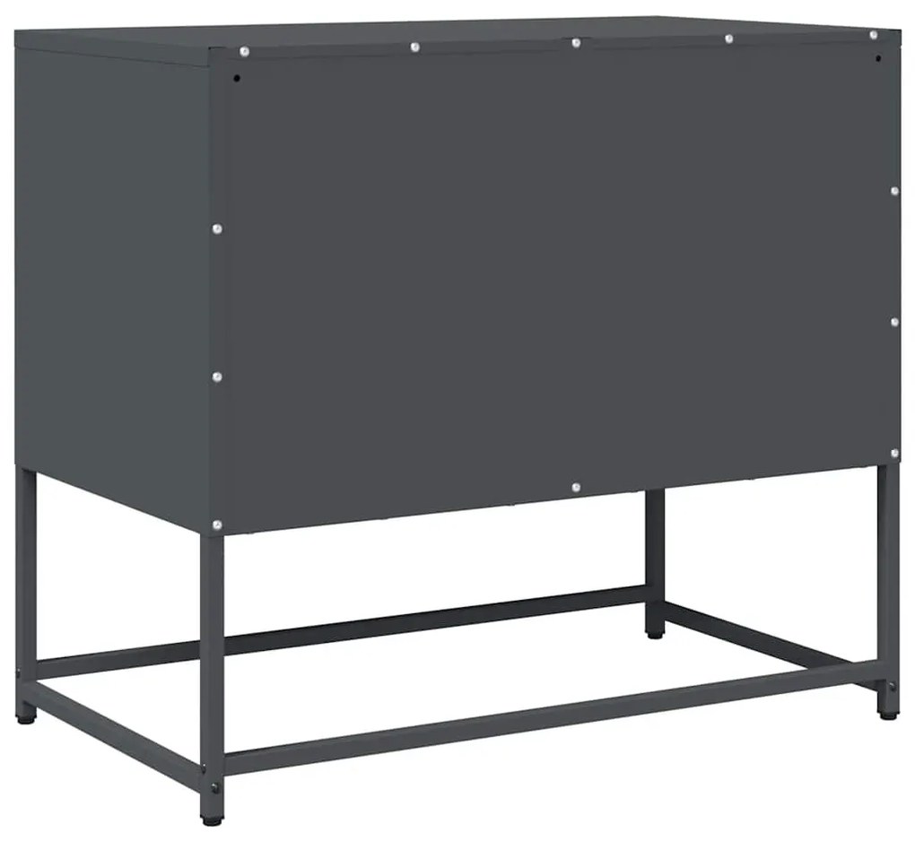 Móvel de TV 68x39x60,5 cm aço laminado a frio antracite