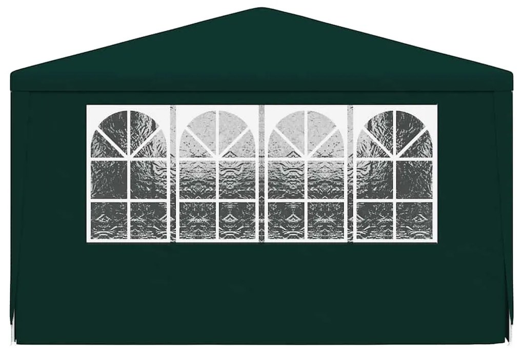 Tenda festas profissional c/ paredes laterais 4x6m 90g/m² verde