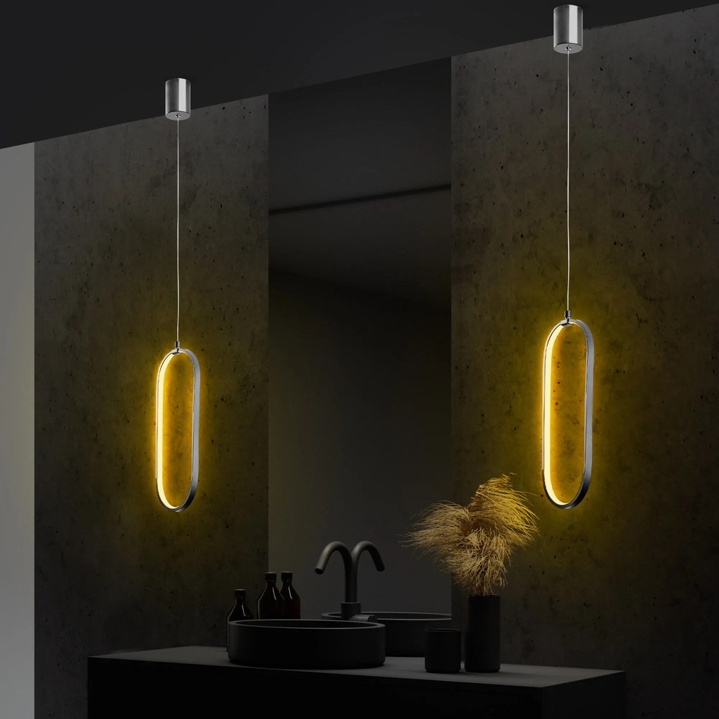 **** Chandelier Can – Chrome – 17 x 60-110 x 10 cm

**