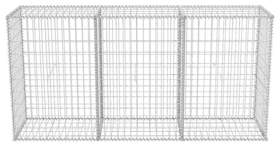 Cesto gabião aço galvanizado 200x50x100 cm