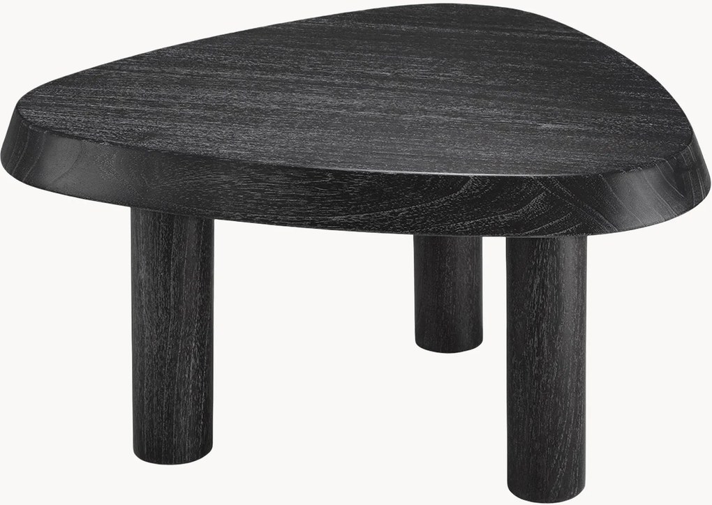 Mesa de centro em madeira mindi com forma orgânica Briël
