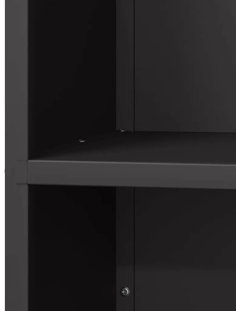 Suporte para lenha 40x30x75 cm aço laminado a frio preto