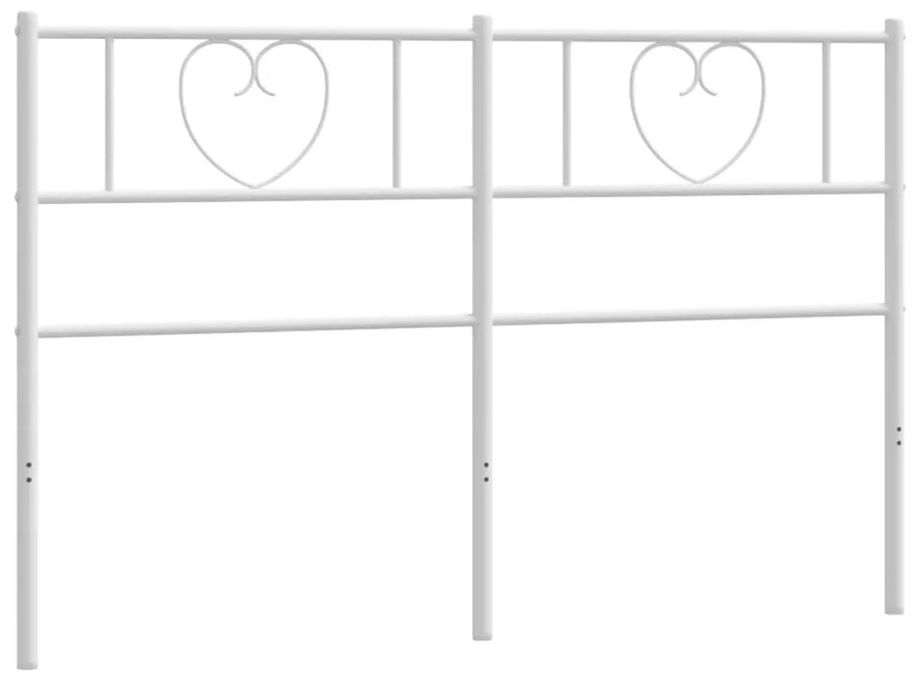 Cabeceira de cama 120 cm metal branco