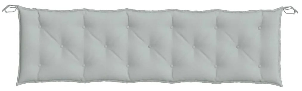 Almofadão banco jardim 180x50x7cm mesclado tecido cinza-claro