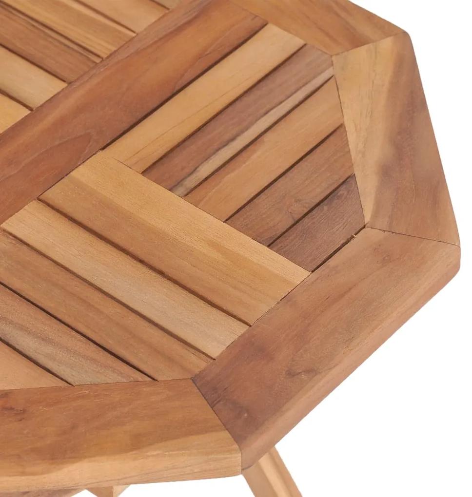 Mesa de jardim dobrável 45x45x45 cm madeira de teca maciça