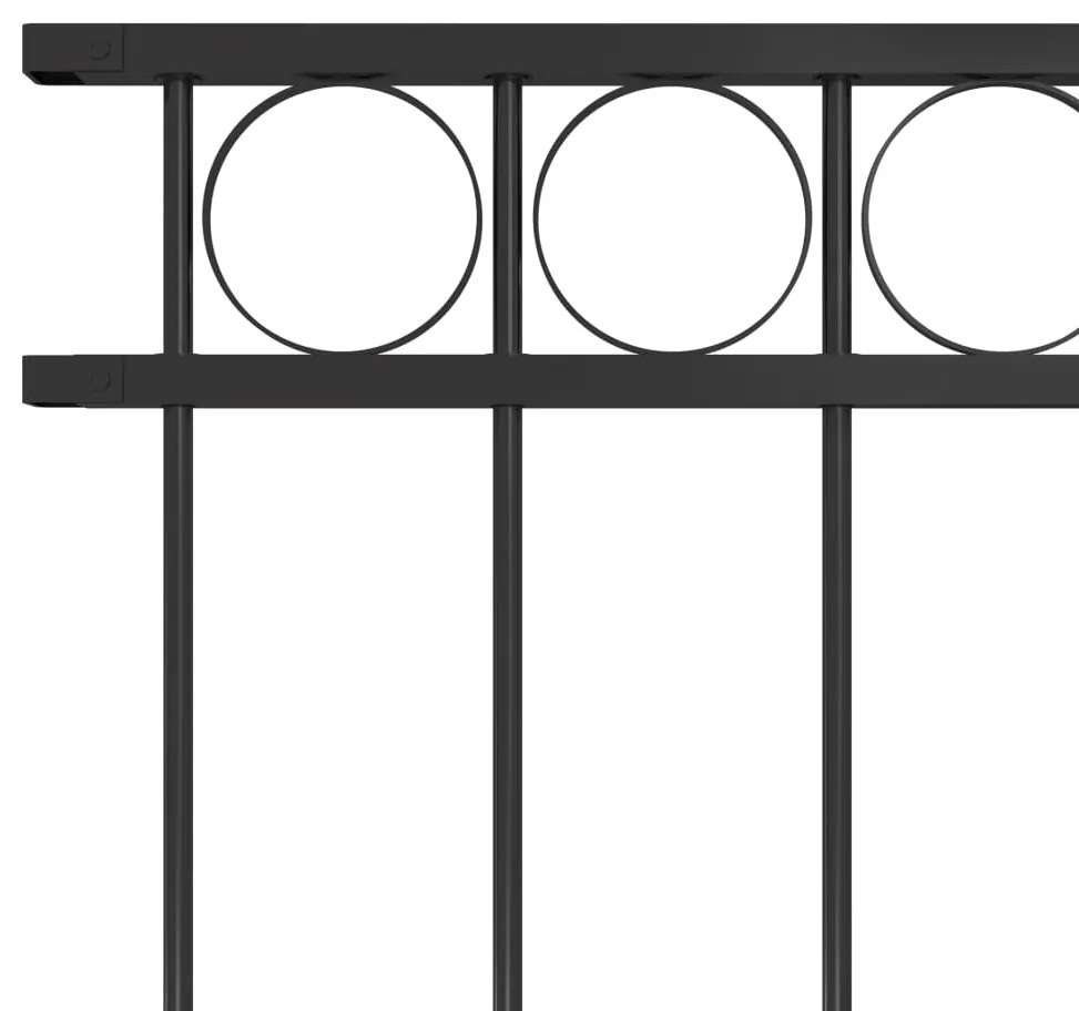 Painel de vedação 1,7x1 m aço preto