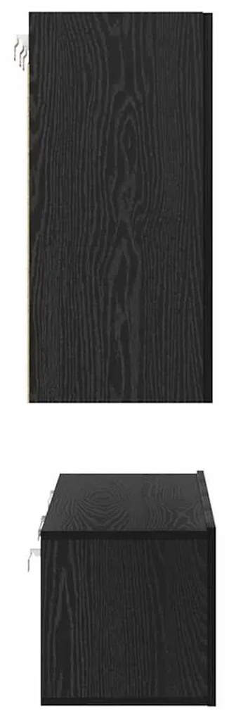 Conjunto de móvel de TV 6 pcs Carvalho Preto 60 x 30 x 30 cm