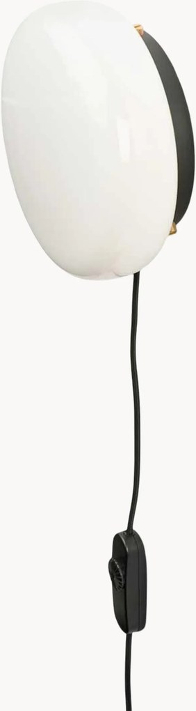 Candeeiro de parede/teto em vidro opalino artesanal Opa