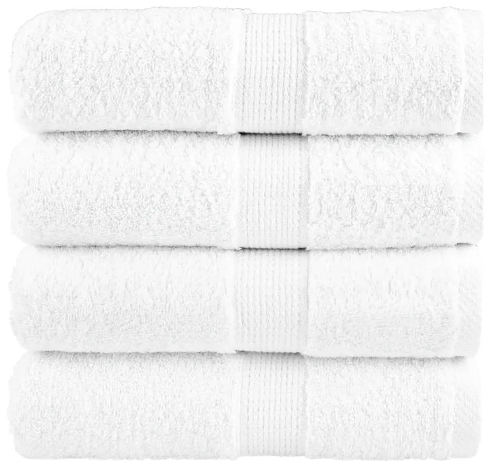 Toalhas de mãos premium SOLUND 4 pcs 30x30 cm 600 g/m2 branco