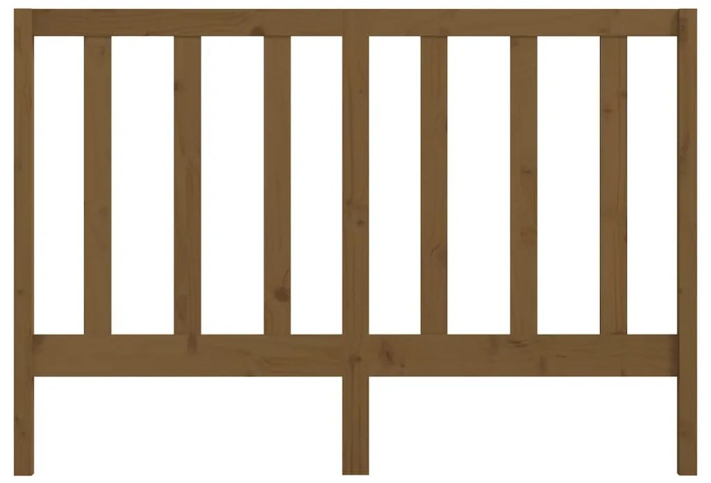Cabeceira de cama 166x4x100 cm pinho maciço castanho mel