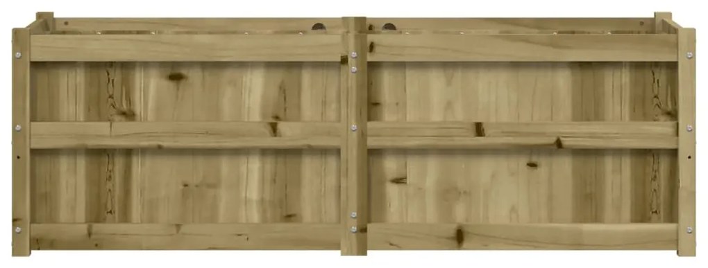Vaso/floreira de jardim 150x50x50cm madeira de pinho impregnada