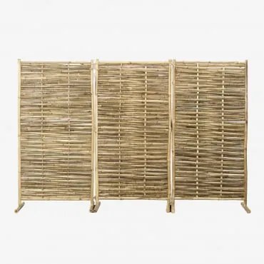 Biombo Em Bambu Epkos Bambu - Sklum